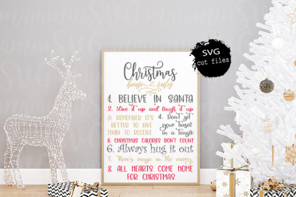 Christmas House Rules Crafts for Seasonal Design Projects