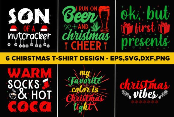 Christmas T-Shirt Design Bundle 1 for Blog and Web Use