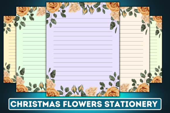 Christmas Watercolor Flowers Stationery Review