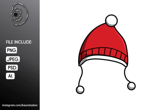 Chullo Hat Christmas Illustration for Digital Sellers