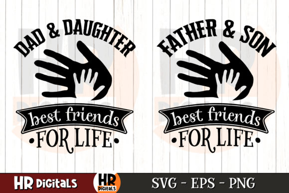 Dad Son Daughter Best Friends for Life Crafts