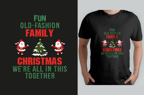 FUN OLD-FASHION FAMILY CHRISTMAS Print Templates