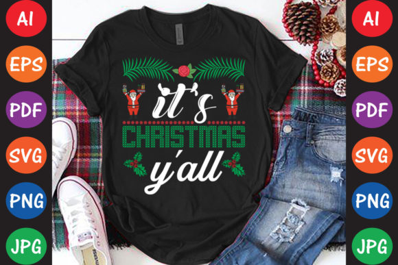 It’s Christmas Y’all Graphic Design Asset Review
