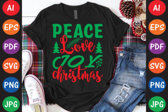 Peace Love Joy Christmas Crafts for Design Projects