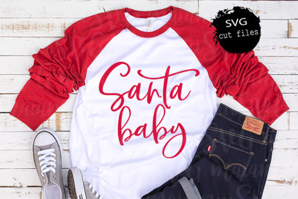 Santa Baby, Christmas Sign T-Shirt Designs