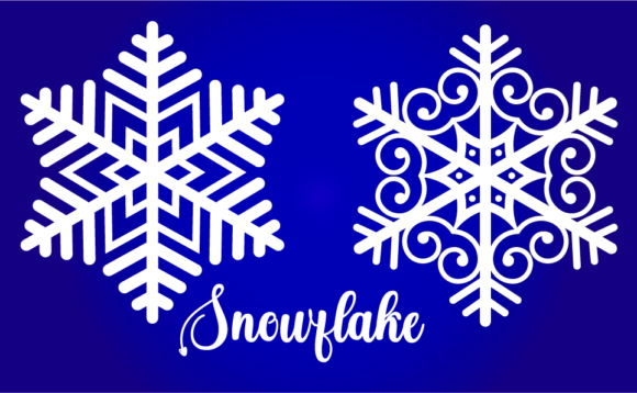 SnowFlaks Design for Christmas Crafts